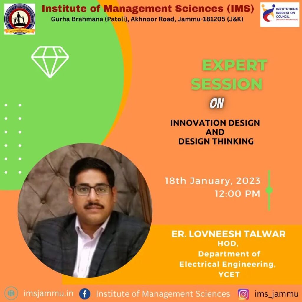 Interactive session on Innovation Design and Design Thinking